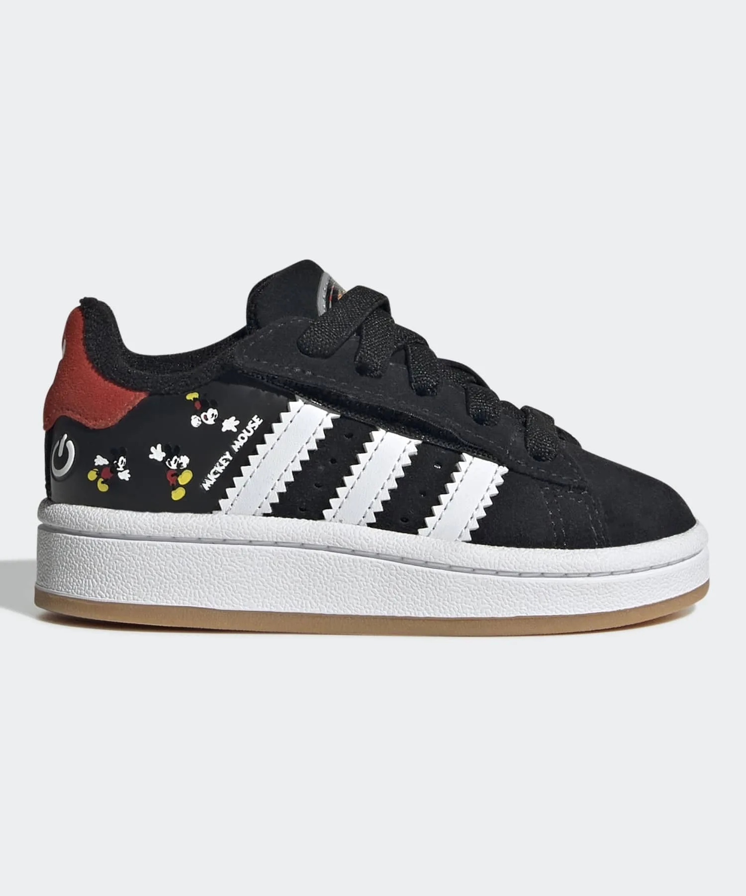 Детские кроссовки с LED-подсветкой Disney Mickey Mouse Campus 00s Adidas Originals чёрные