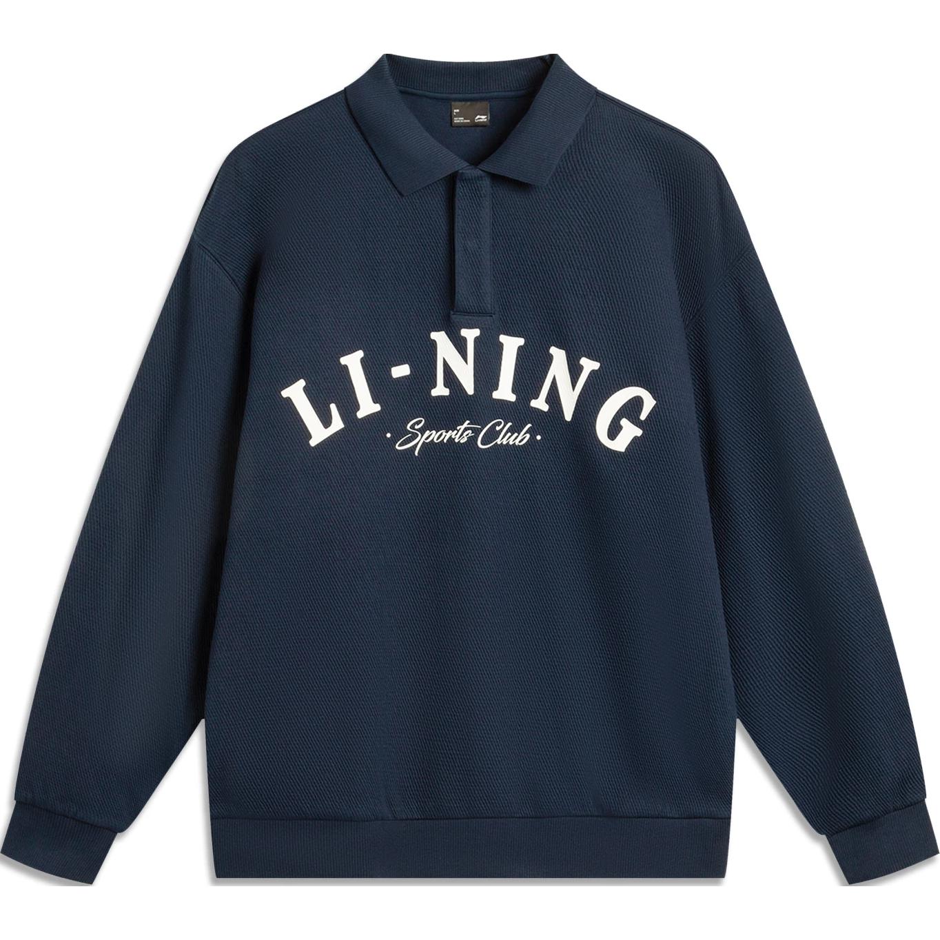 

LINING Толстовка Sports Life Collection мужская темно-морской синий