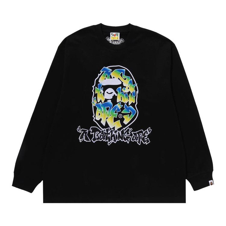 

Футболка BAPE Gradient Ape Head Oversized Long-Sleeve Tee 'Black'