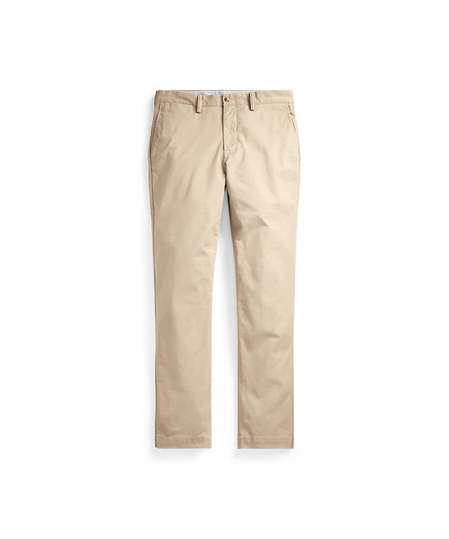 Эластичные брюки-чиносы прямого кроя Polo Ralph Lauren, 270 Brown — фото 2