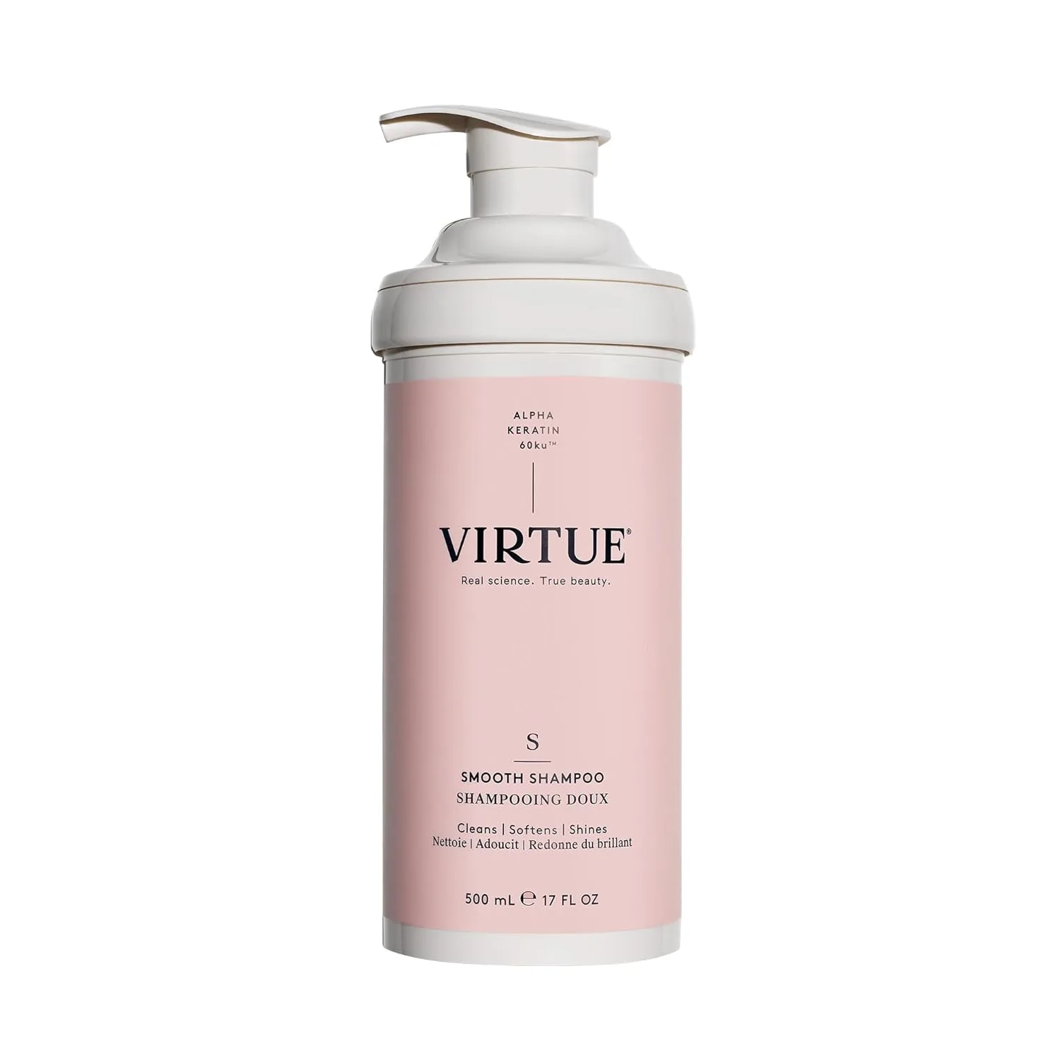 Шампунь VIRTUE Smooth без сульфатов для контроля пушистости кудрявых волос, безопасен для всех типов волос, подходит для окрашенных волос. 503 мл (.)