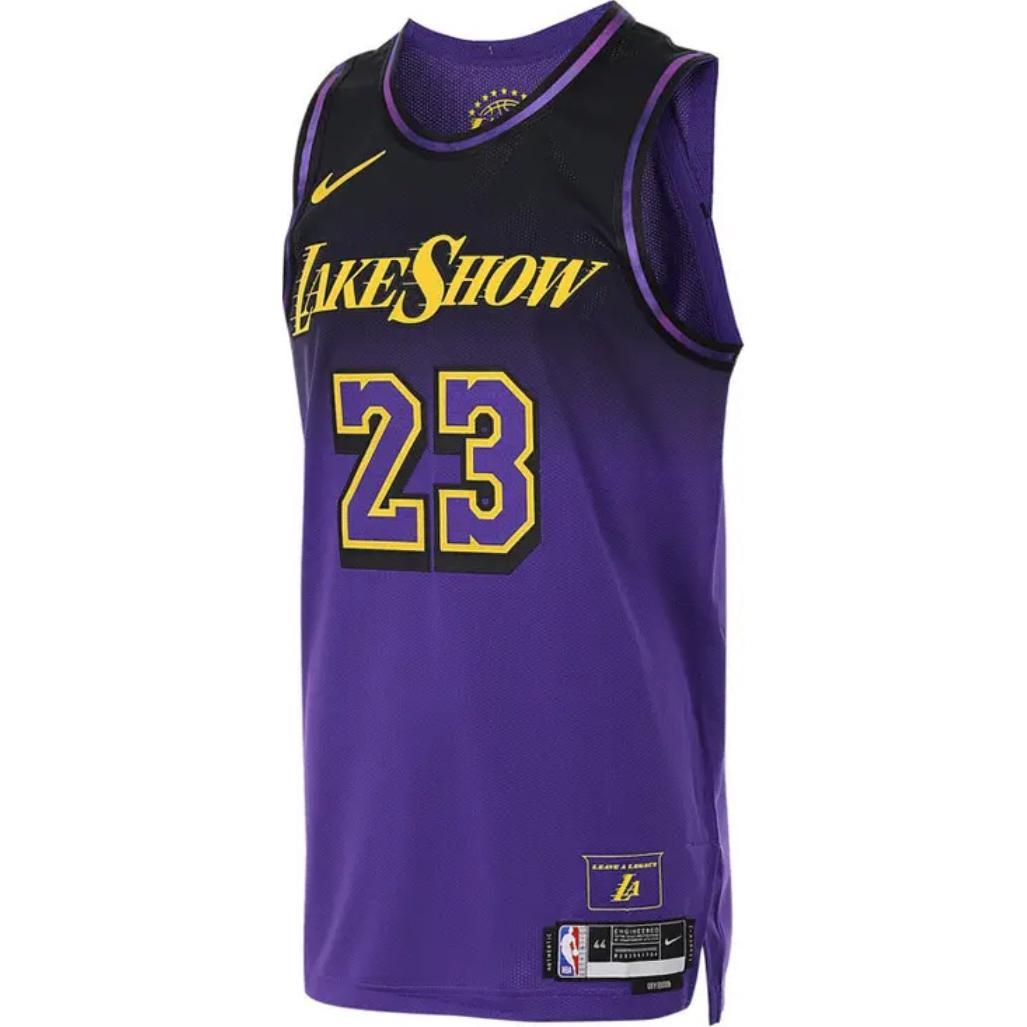 

Мужская джерси LeBron James Los Angeles Lakers 2024/25 City Edition Dri FIT Adv NBA Authentic Nike, фиолетово-черный