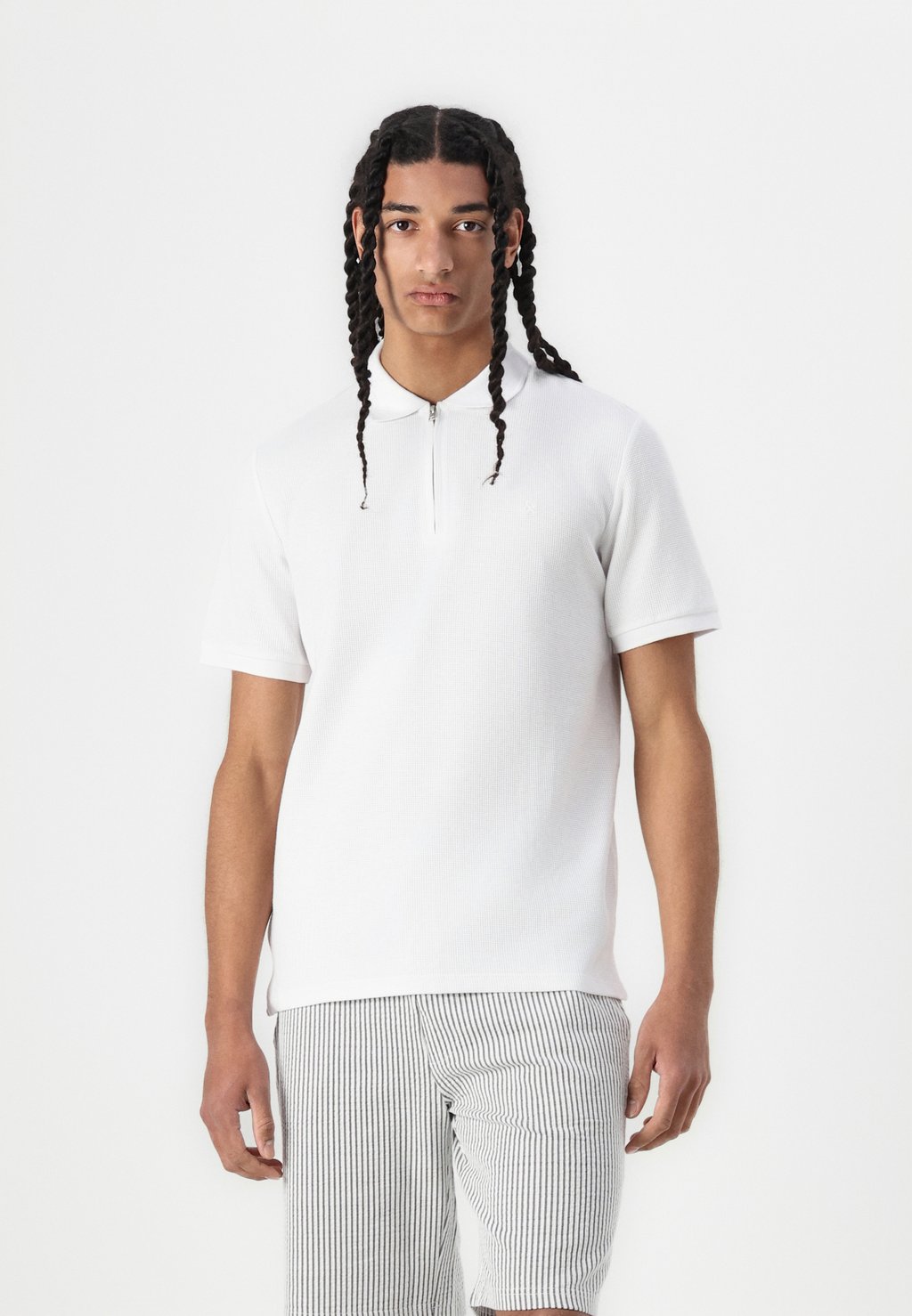 

Рубашка поло JJEAUSTIN ZIP SS SN Jack & Jones, белый