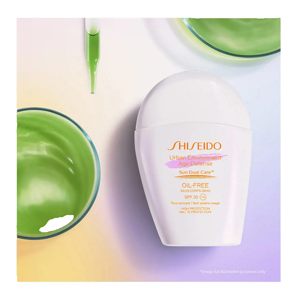Солнцезащитный крем Urban Environment Oil-Free Suncare Emulsion Spf30 Shiseido, 30 мл — фото 4