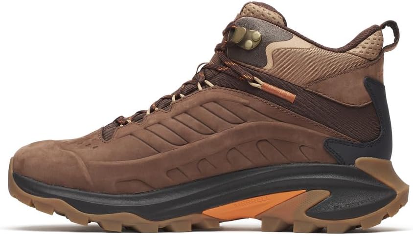 Мужские ботинки Merrell Moab Speed 2 Leather Mid водонепроницаемые, коричневый — фото 3