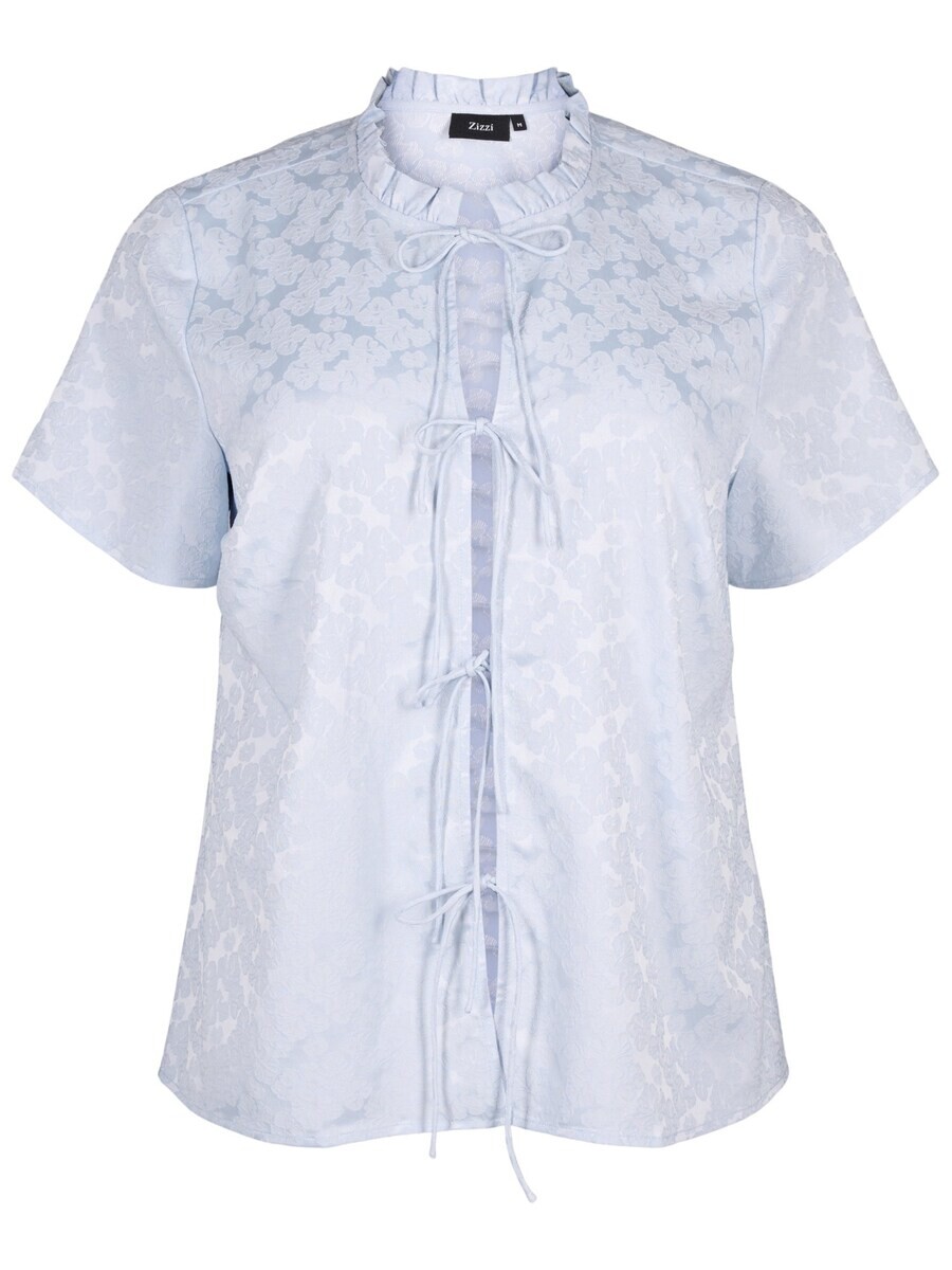 

Блузка с коротким рукавом Zizzi Blouse ELIN, светло-синий