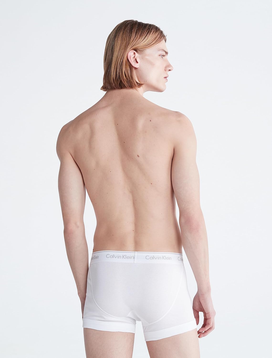 Calvin Klein мужские хлопковые классические трусы-боксеры, 3 шт., 3 White — фото 3