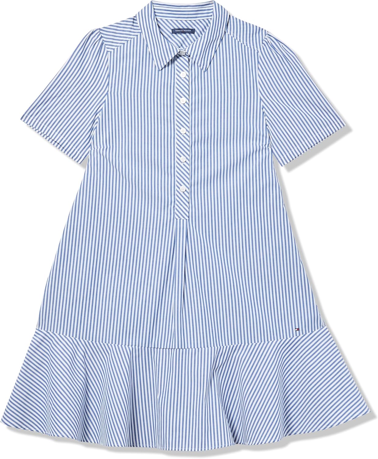 

Женское платье-рубашка без рукавов с поясом и принтом пейсли от Tommy Hilfiger, Marina Blue/Bright White