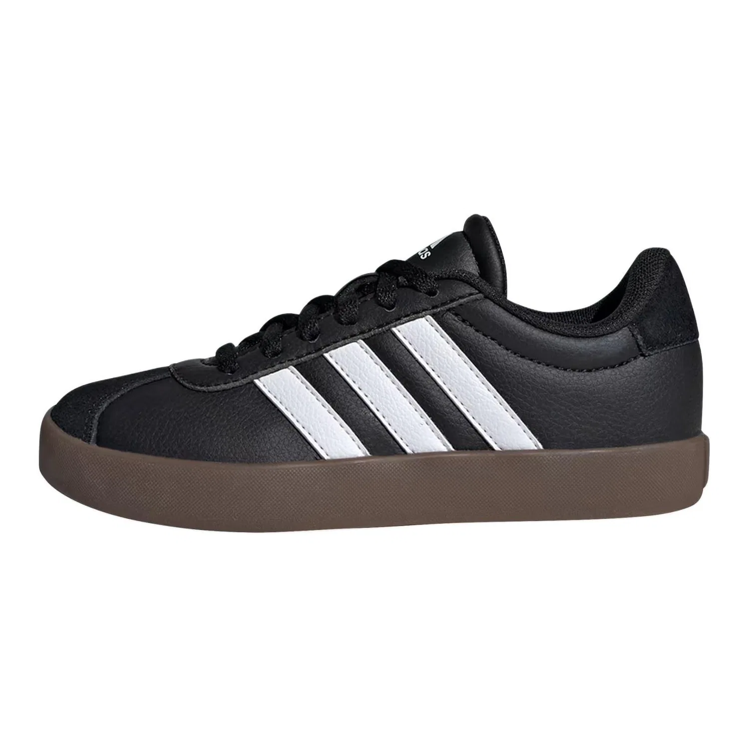 Кроссовки детские VL Court 3.0 K Adidas черно-белые