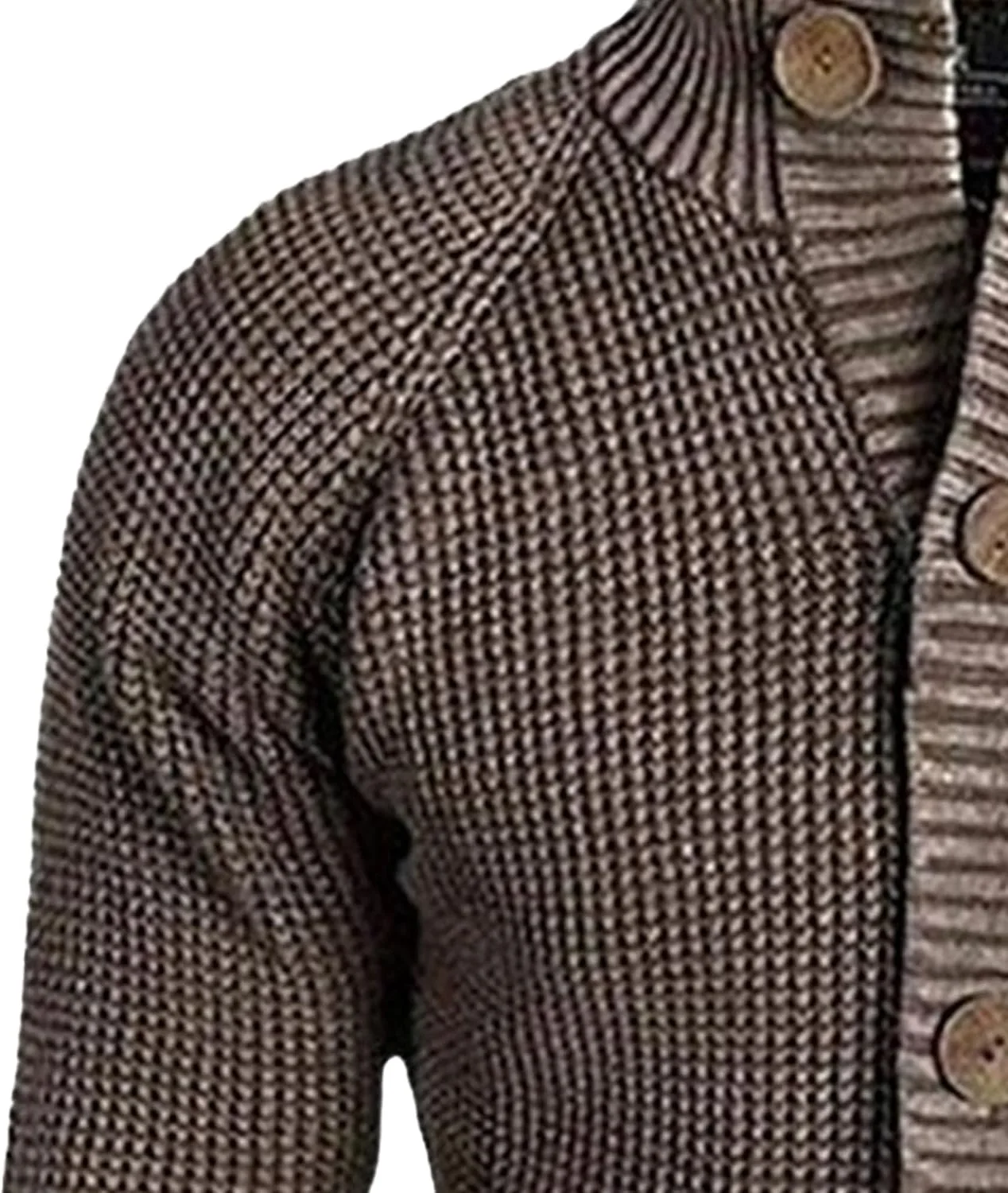 Мужской кардиган с воротником стойкой, Slim Fit — фото 2
