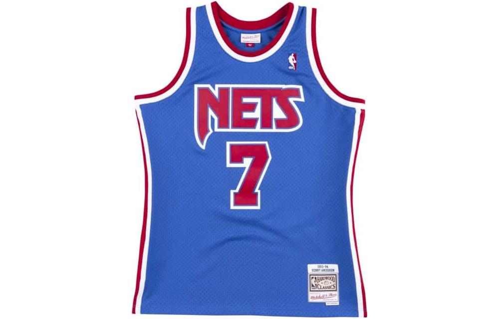 

Баскетбольная майка мужская синяя Mitchell Ness