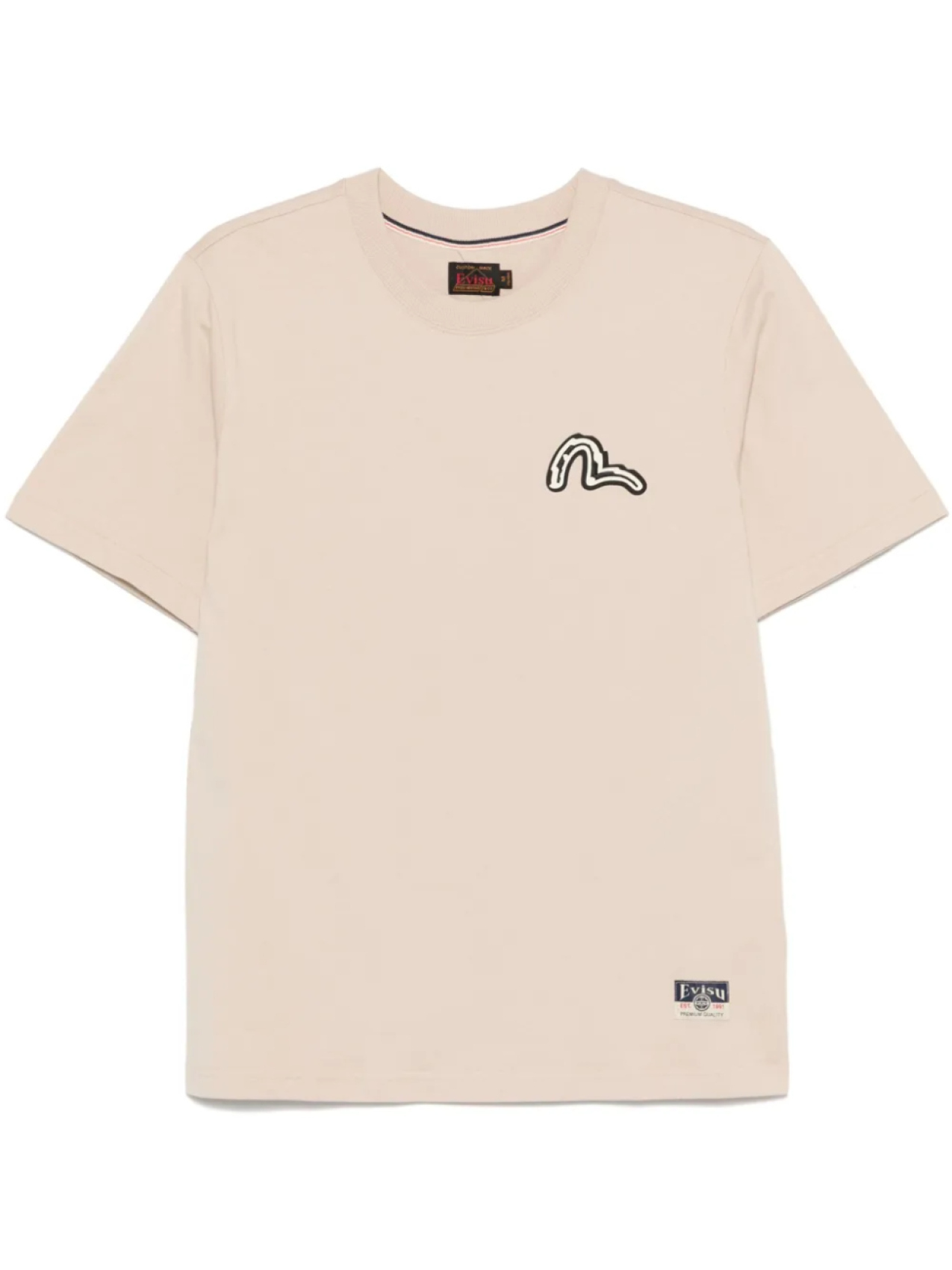 

Футболка с принтом Чайка и Тотем Дарума от EVISU, коричневый