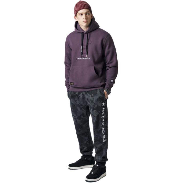 

Графическая хлопковая толстовка Aape, черный BKX