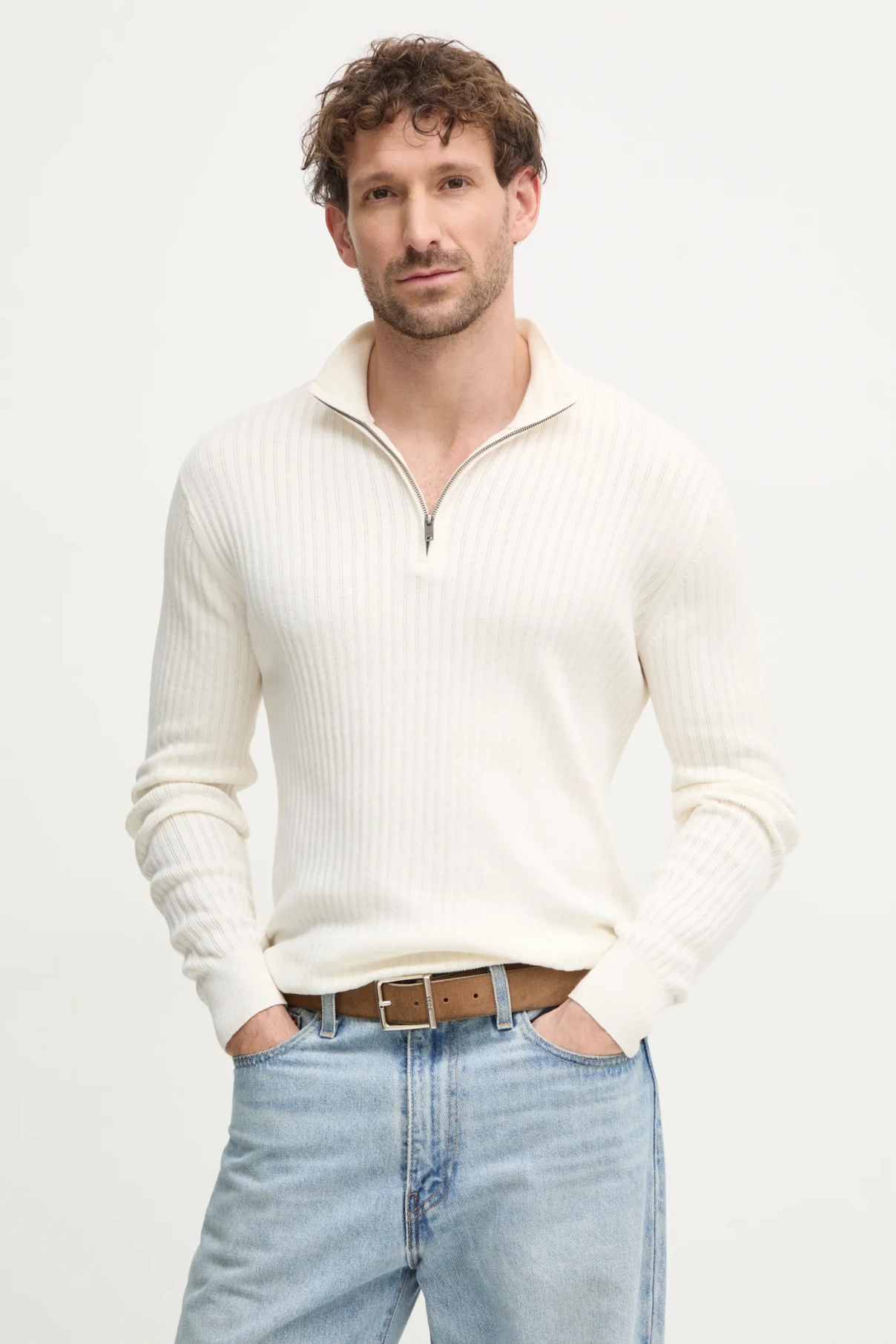 

Свитер Hackett London, бежевый