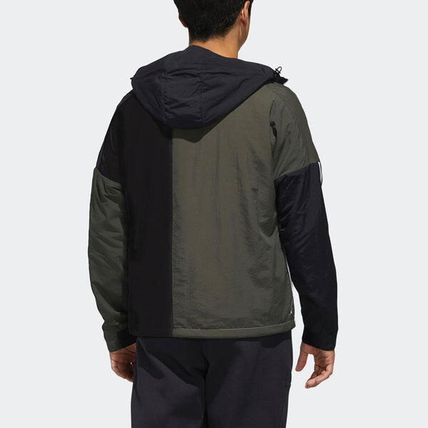 Куртка adidas O2 Wb Cb Fleece Lined Logo Casual Sports Hooded Jacket White, белый — фото 3