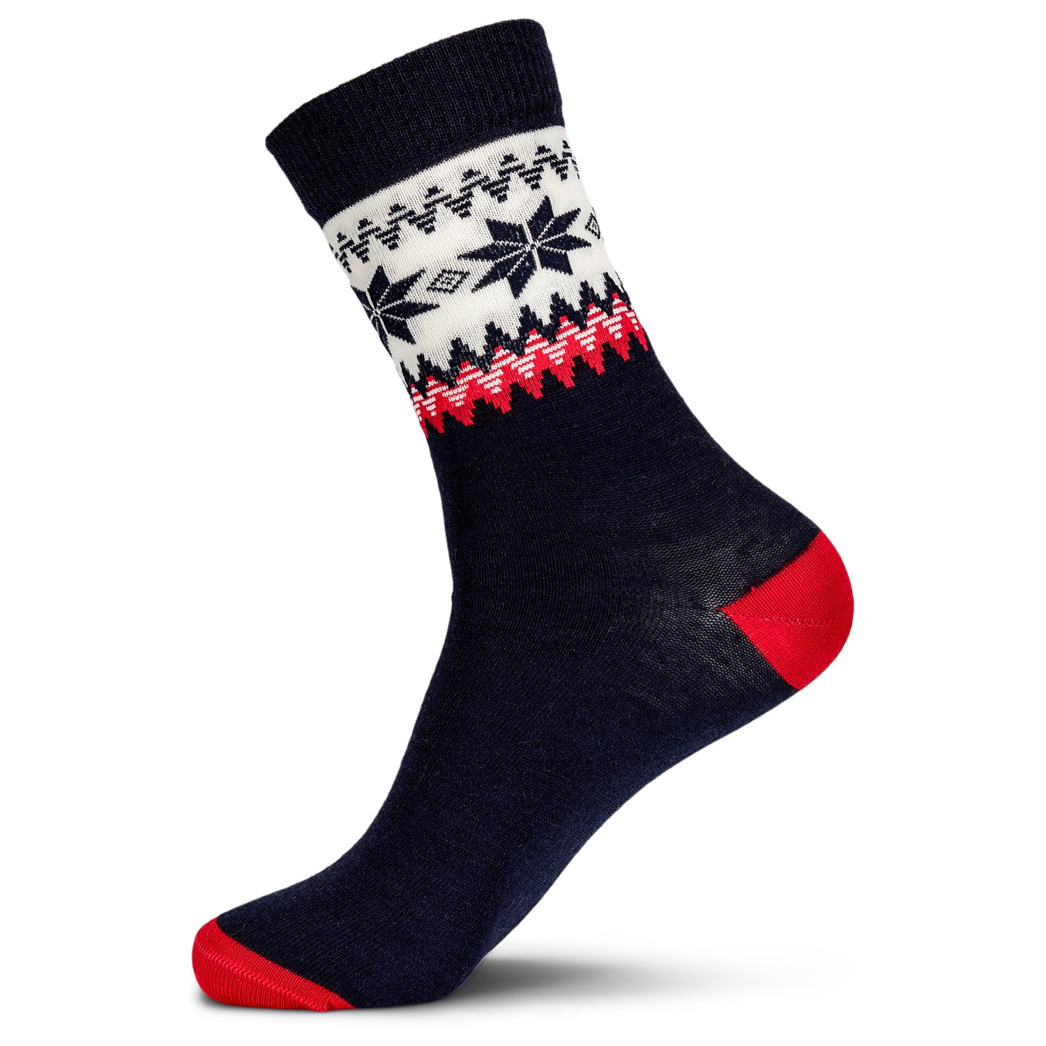 

Носки из мериноса Dale Of Norway Myking Socks, цвет Navy/Red/Off White