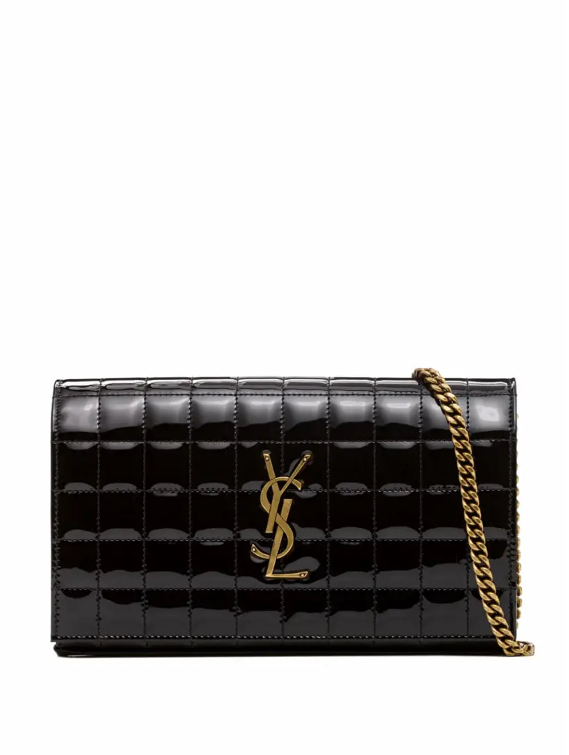 

Кожаный клатч Cassandre Saint Laurent, черный