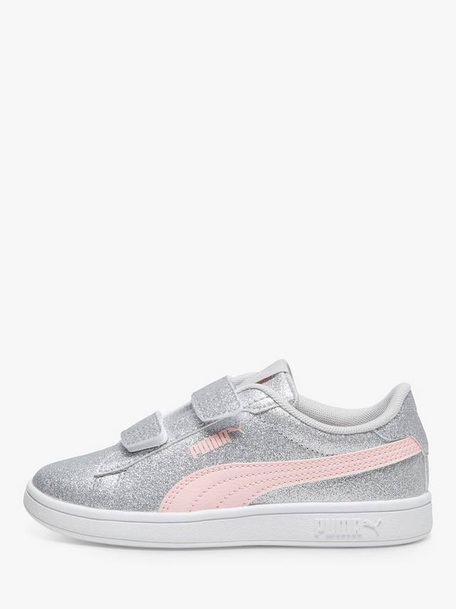 Детские кроссовки Smash 3.0 Glam PS Riptape PUMA, Silver — фото 3
