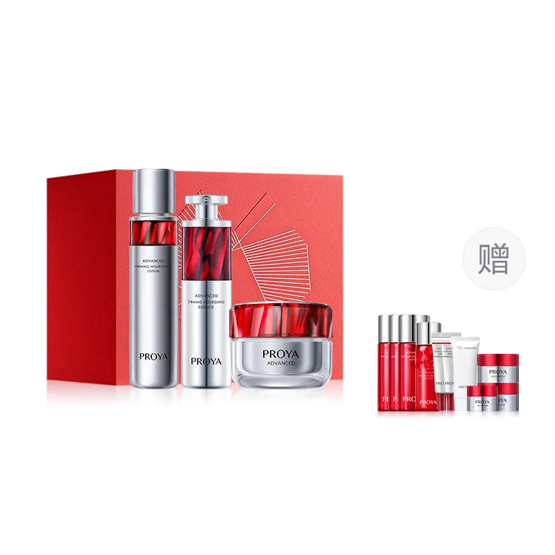 PROYA Набор для ухода за кожей Rubies Water Essence Cream 2.0, Ruby Water 120ml+Serums 30ml+Cream 50g-Light Moisturizing