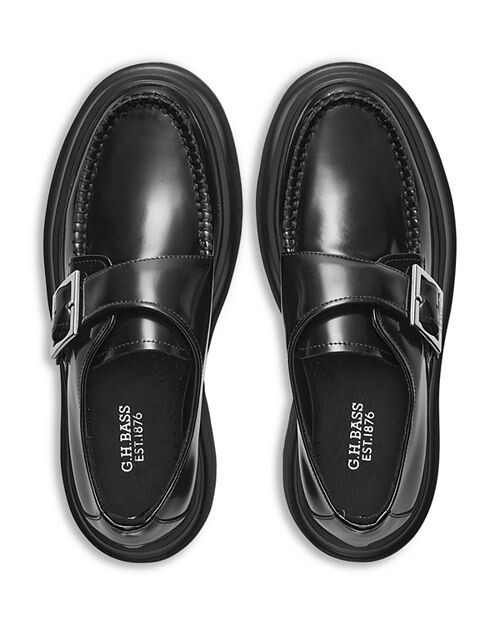 Женские лоферы дерби на платформе GH Bass Originals G.H.BASS, цвет Black — фото 3