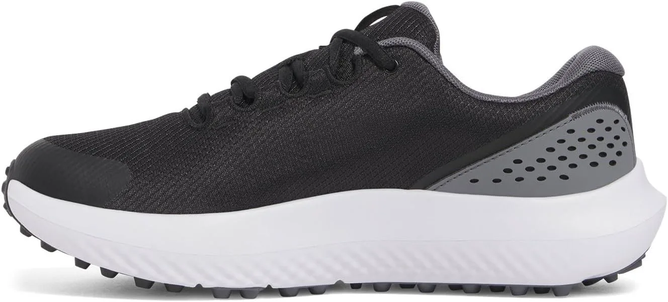 Мужские гольф-кроссовки Under Armour Surge, черный/металлик