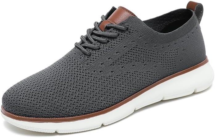 

Мужские дышащие кроссовки Knitflex из сетки Оксфорд Swzec, серый