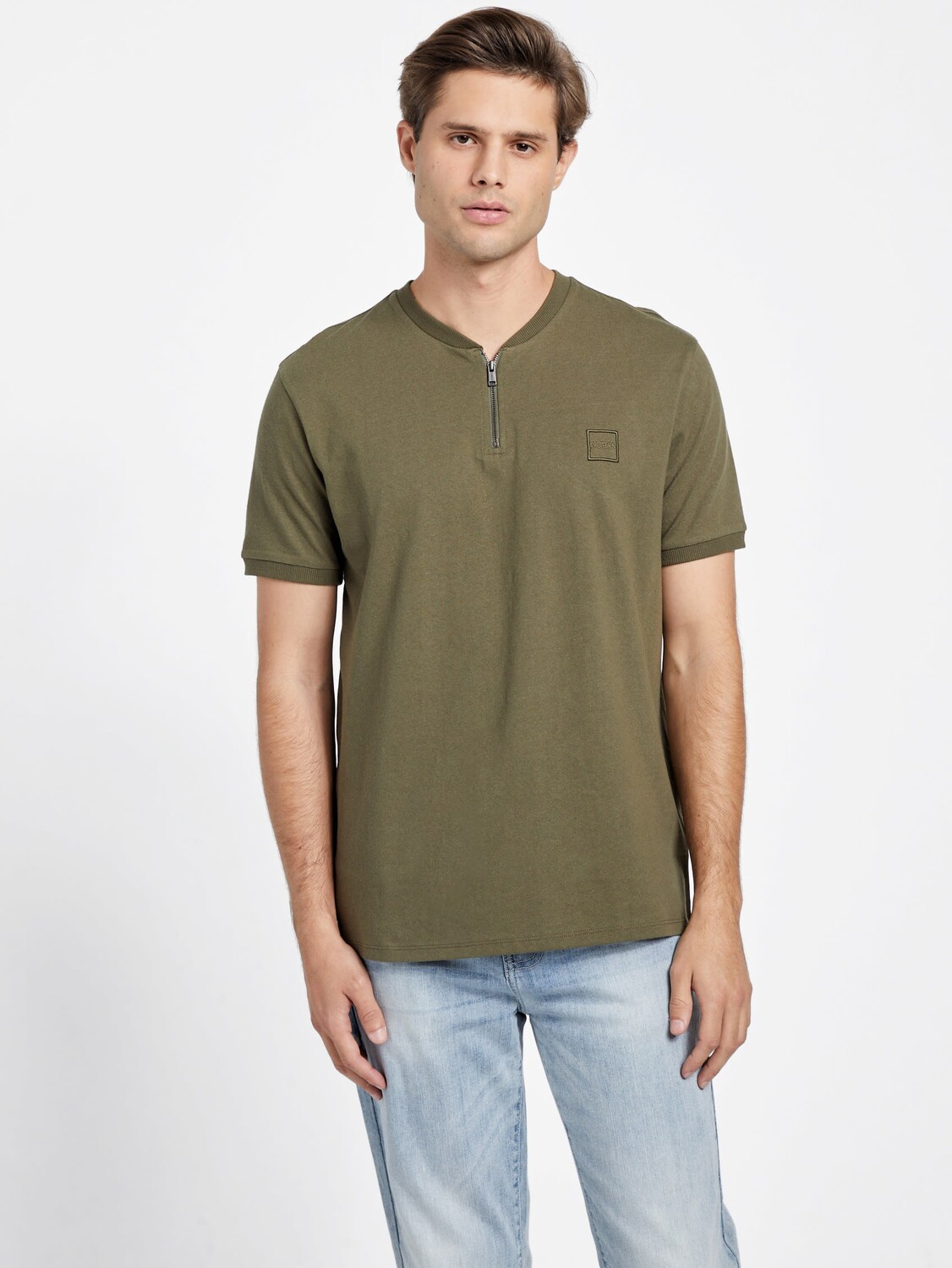 

Футболка Эллиот Хенли Guess Factory, цвет Olive Morning