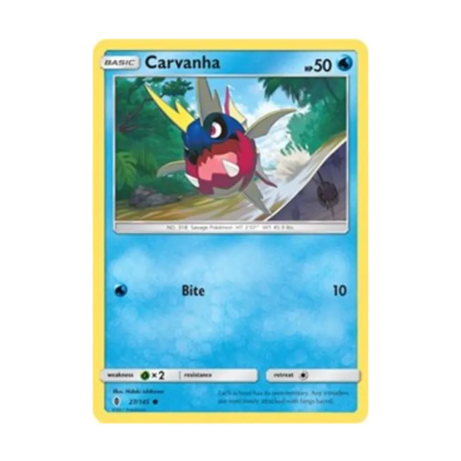 

CCG Карванья (К) #27, Pokemon - Sun & Moon - Guardians Rising - Singles