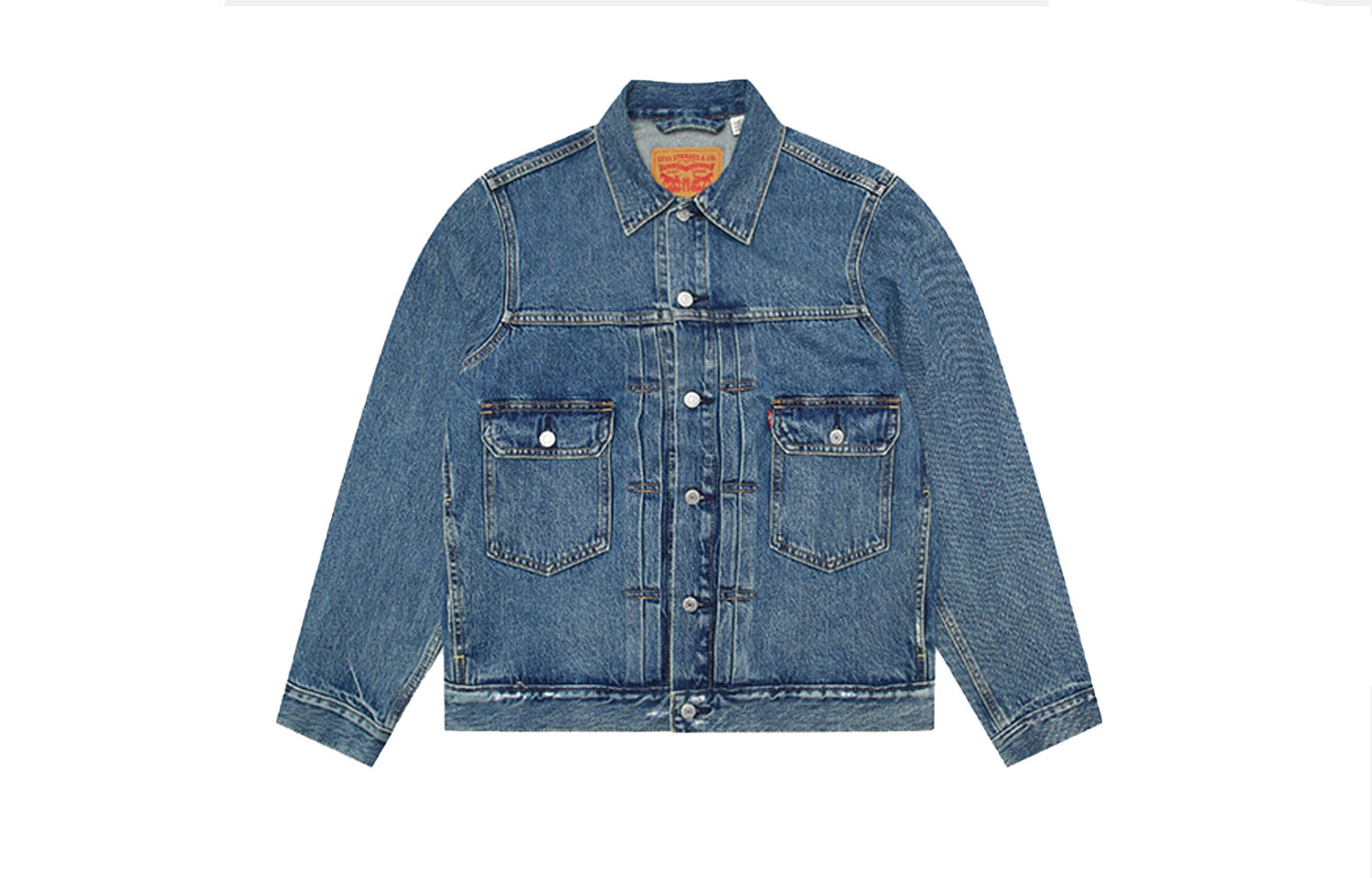 

Джинсовая куртка мужская синий Levis