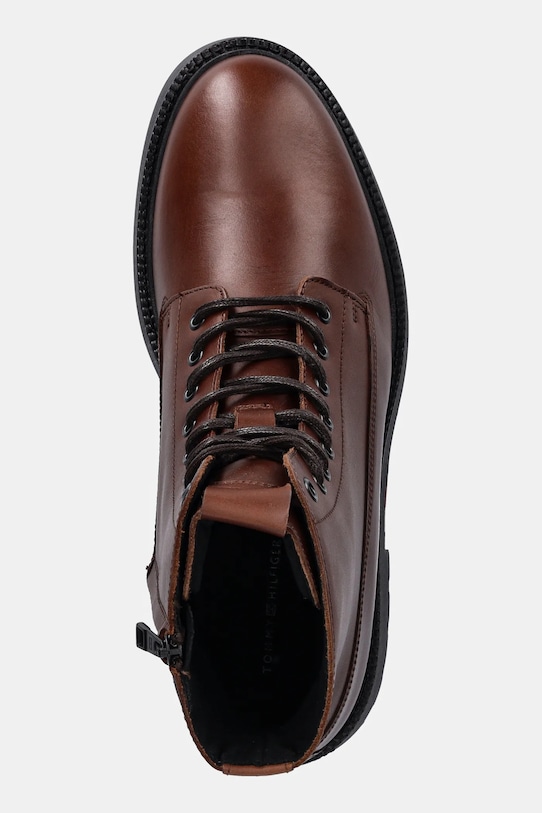 Высокие кожаные сапоги HILFIGER COMFORT LWT LTH BOOT Tommy Hilfiger, коричневый — фото 4