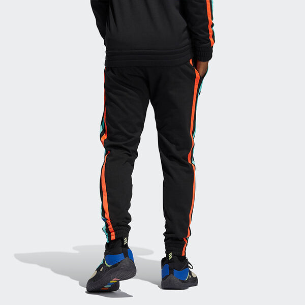 Спортивные штаны adidas Harden Fle Pant Basketball polar fleece Bundle Feet Sports Long Pants Black, черный — фото 4