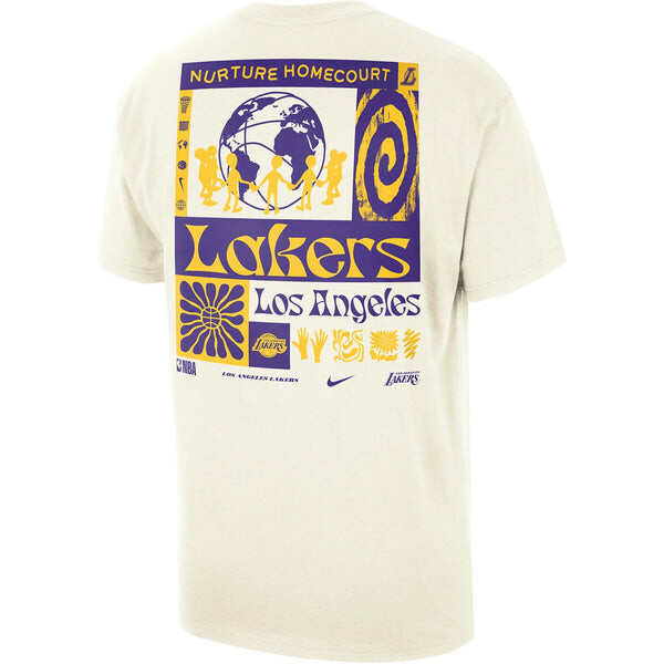Футболка x nba los angeles lakers city edition футболка courtside Nike, бежевый — фото 2