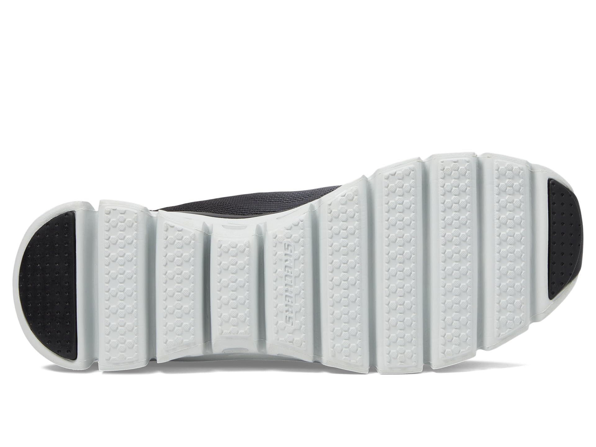 Кроссовки SKECHERS Glide Step Excite Hands Free Slip - Ins, Black Carcoal — фото 3