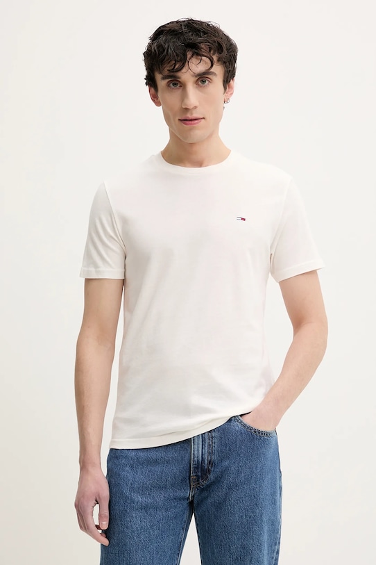 

Хлопковая футболка 2 шт Tommy Jeans, бежевый