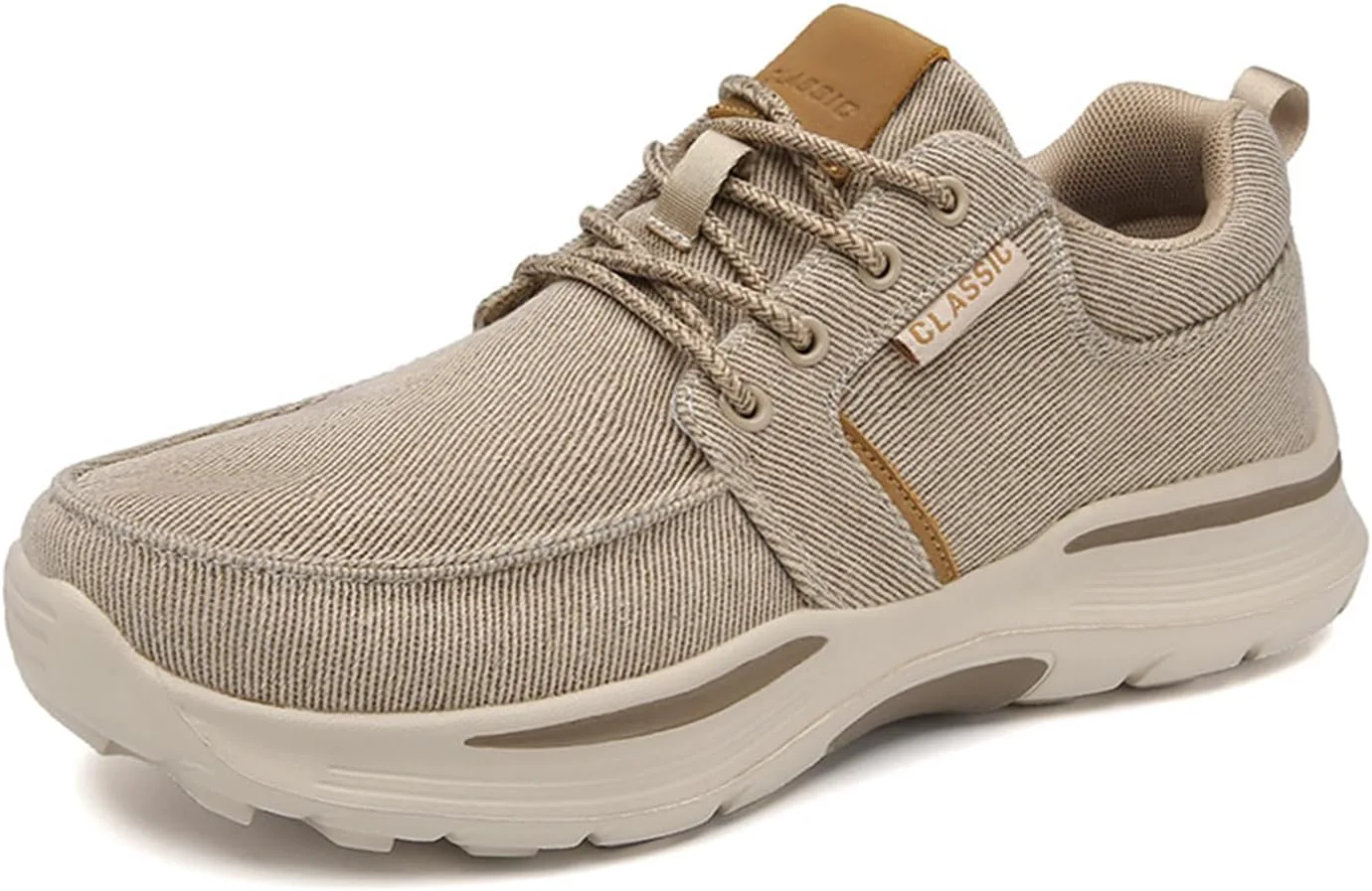 

Мужские кроссовки Canvas с широкой посадкой, повседневные, с легкой подошвой против скольжения, с поддержкой свода стопы, модные кроссовки, обувь для лодки, ортопедическая обувь Aceptolcom, хаки