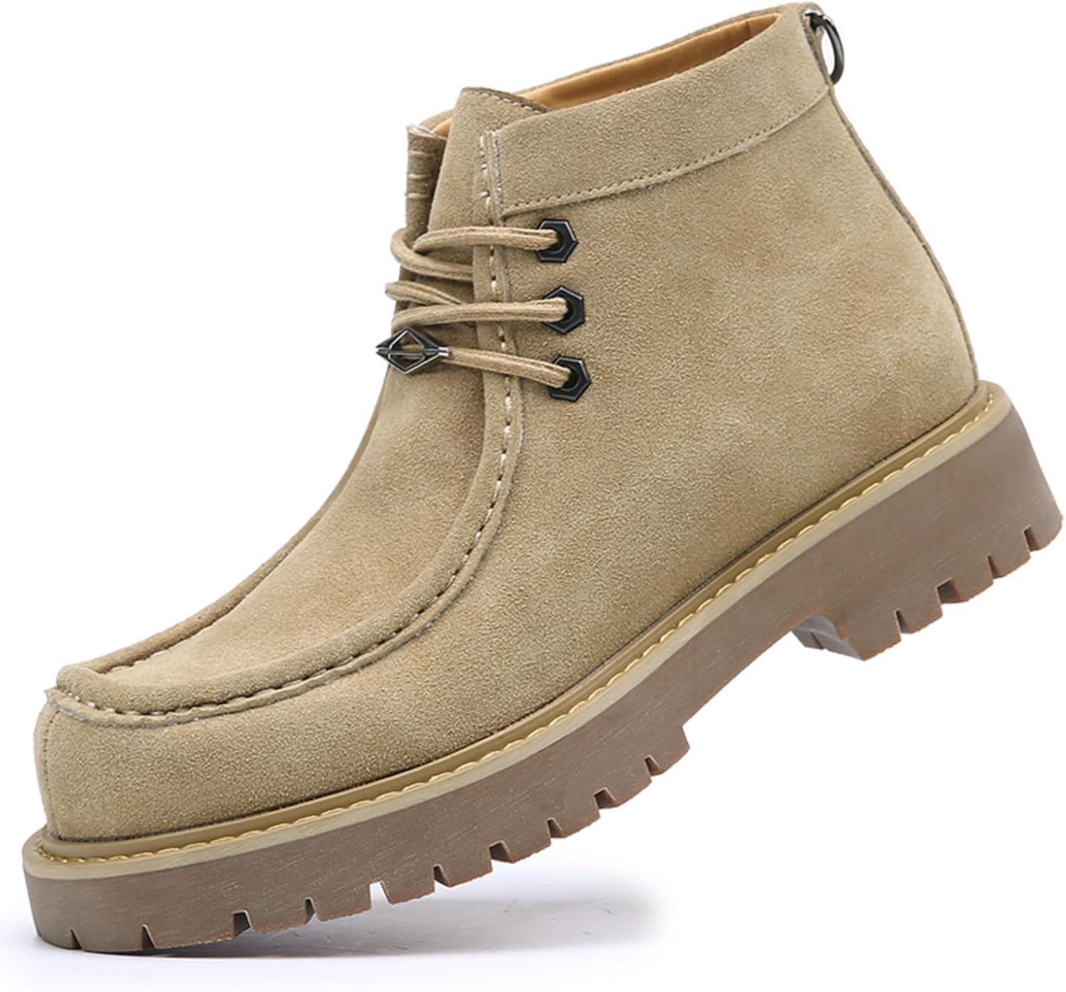 

Мужские сапоги Чукка из натуральной замши с платформой, шнуровкой, высокие, с противоскользящей подошвой, модели «дезерт», удобные, легкие и дышащие, для прогулок, поездок, походов, повседневной носки и работы на открытом воздухе Yrzhgdl, Camel