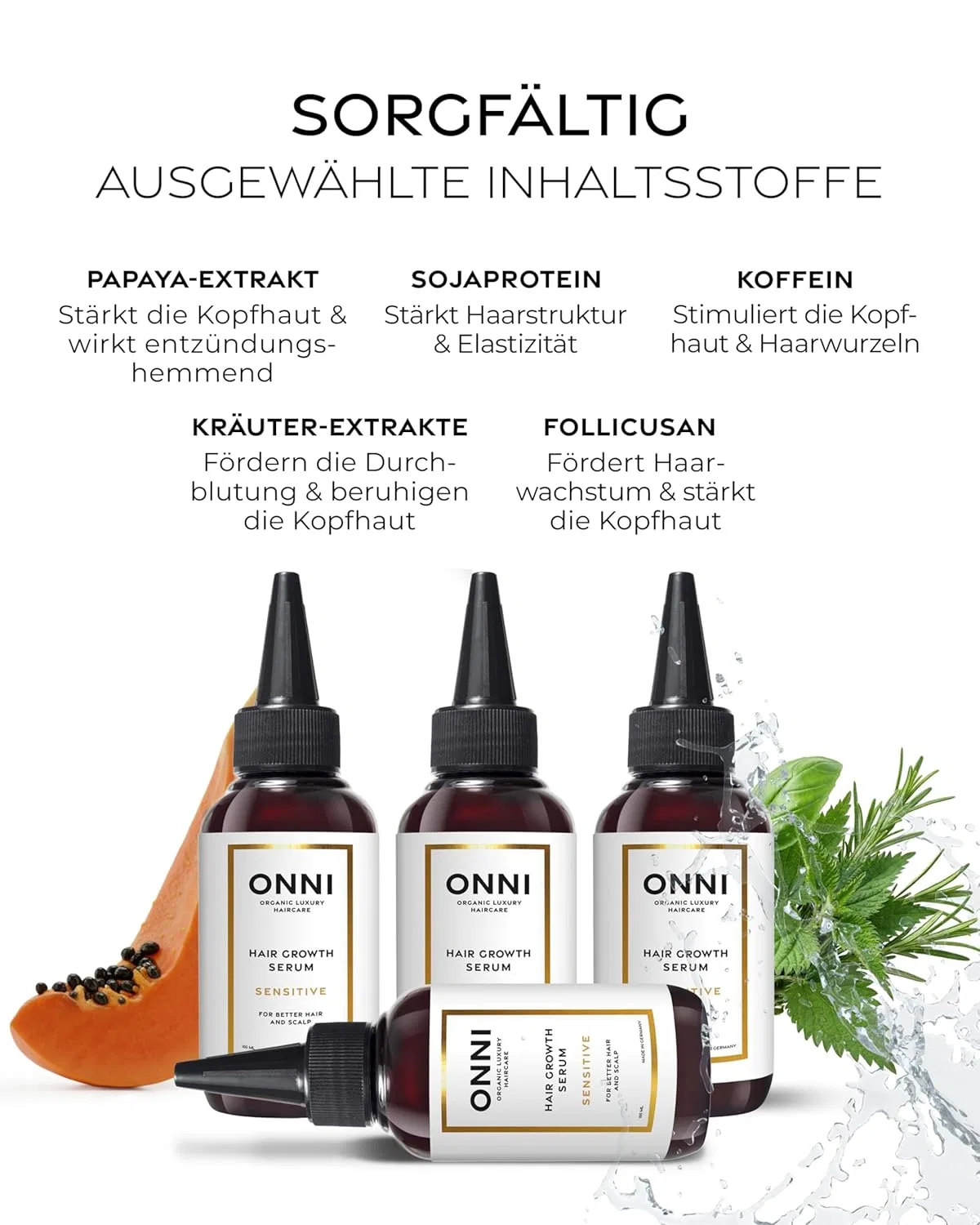 Сыворотка для роста волос «Sensitive Hair Serum» 100 мл от ONNI Onni — фото 4