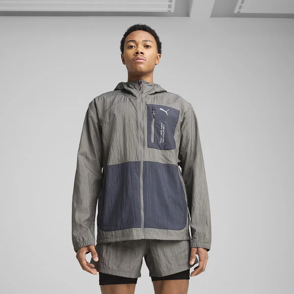 

Куртка Puma Men's M SEASONS WindCELL, серый