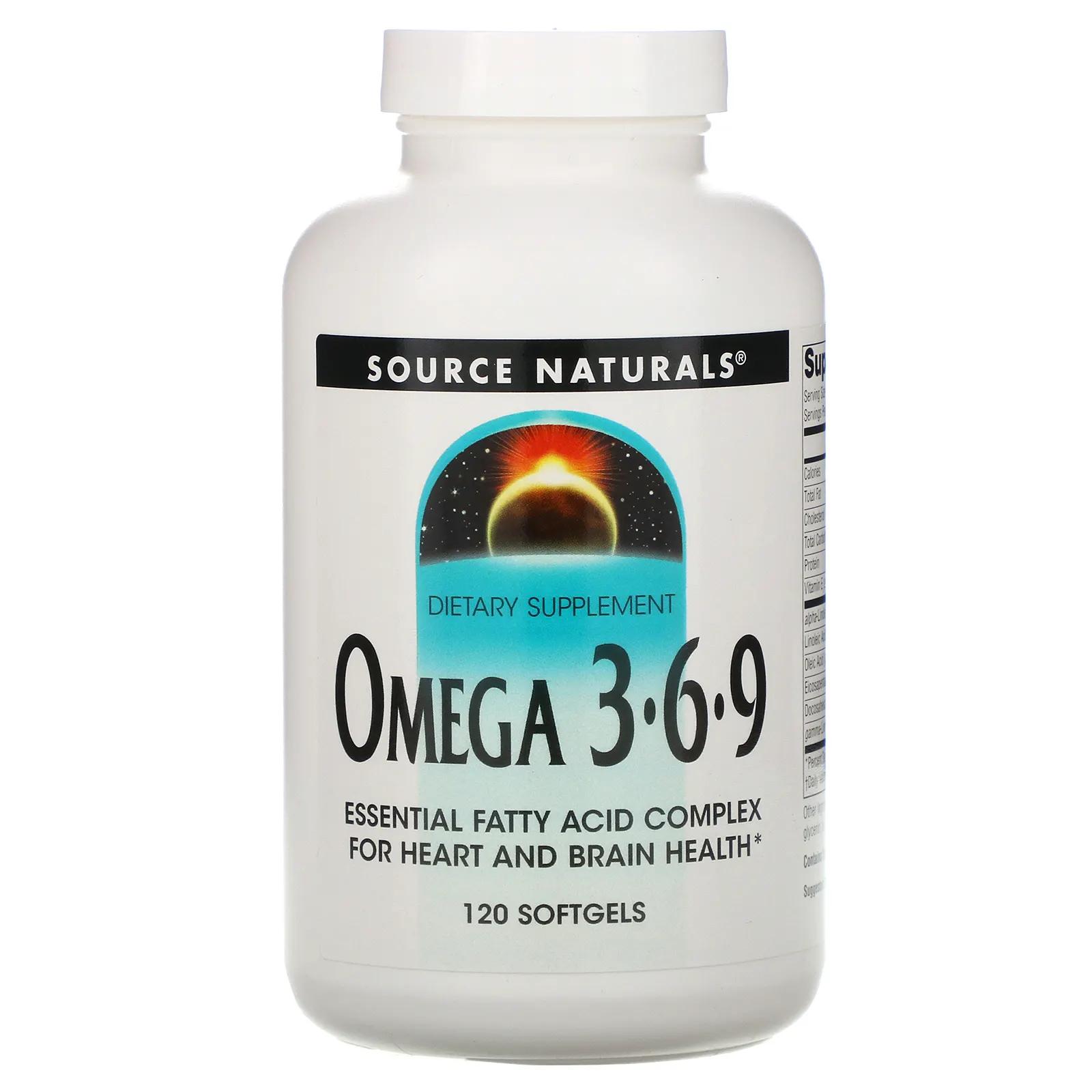 

Source Naturals Omega 3·6·9 120 Softgels