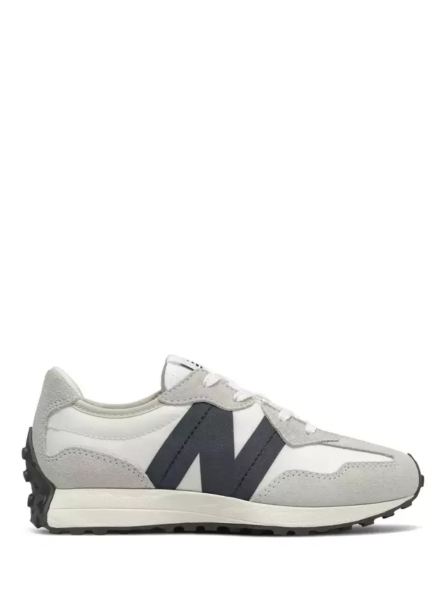 Детские кроссовки на шнуровке 327, серые/разноцветные New Balance