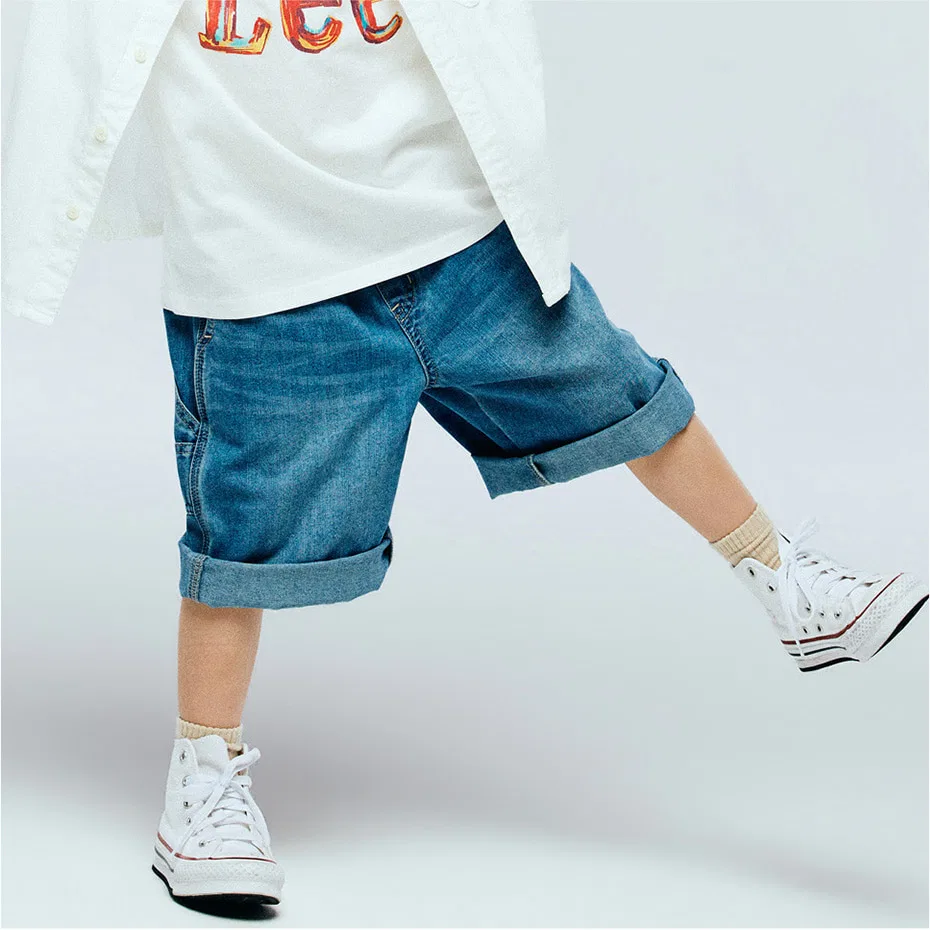 Детские широкие бермуды 6/4 индиго от Lee Kids