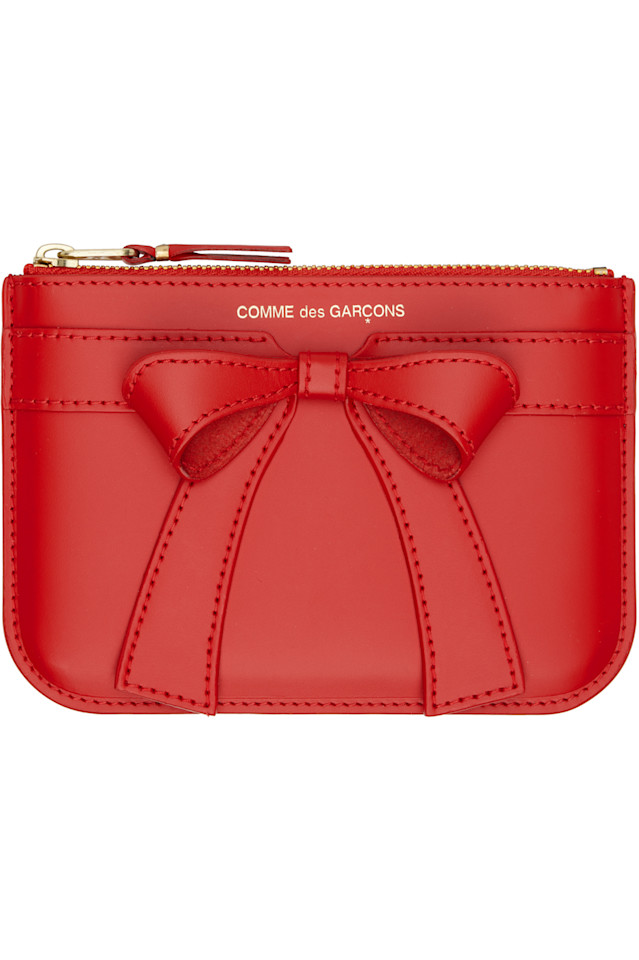 

Кошелёк с большим бантом Comme Des Garçons Wallets, красный