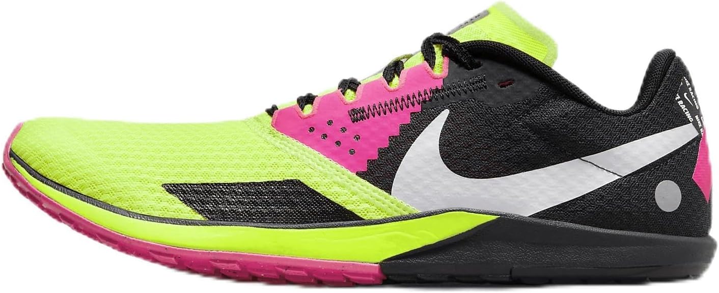 

Кроссовки для шоссейных и беговых гонок Nike Rival Waffle 6 (DX7998-100, белый/черный - чистая платина), Volt/White-Black-Hyper Pink