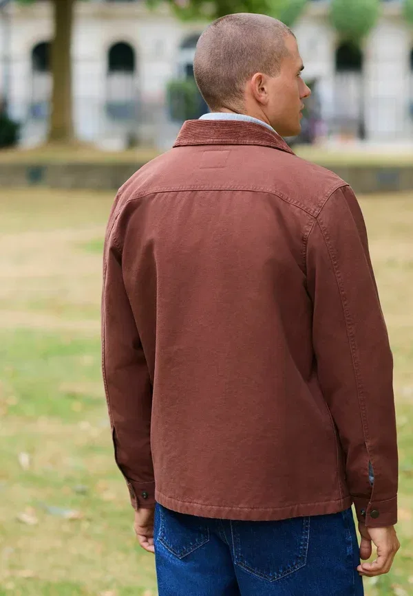 Куртка Regular fit chore light jacket Next, ржаво-коричневый — фото 2