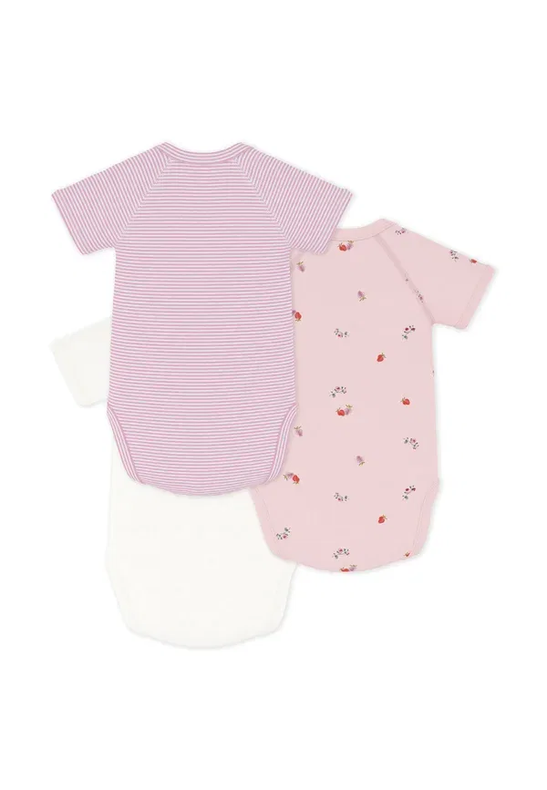 Боди Naissance body Petit Bateau, бело-розовый мультиколор — фото 2