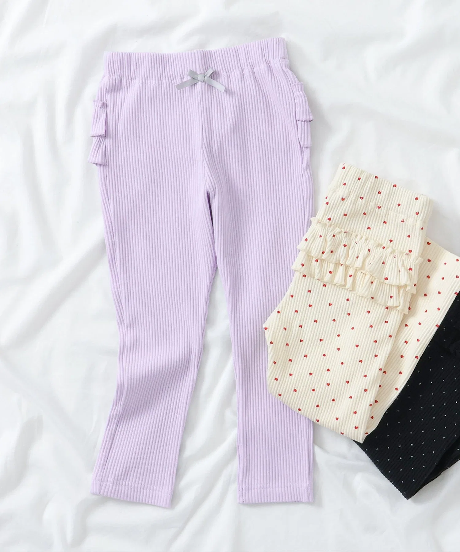 Детские леггинсы с оборкой apres les cours 7days Style лавандовые