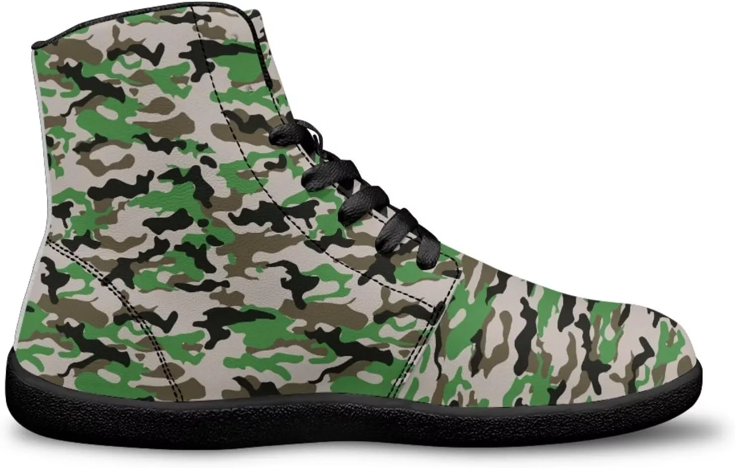 Мужские высокие кроссовки Barefoot с широкой коробкой для пальцев, подошвой с нулевым уклоном, противоскользящие, для походов и бега, ботинки до щиколотки Xixirimido, камуфляж