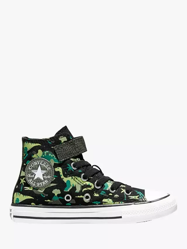 Детские кеды Chuck Taylor All Star Canvas Dino, черно-зеленые Converse