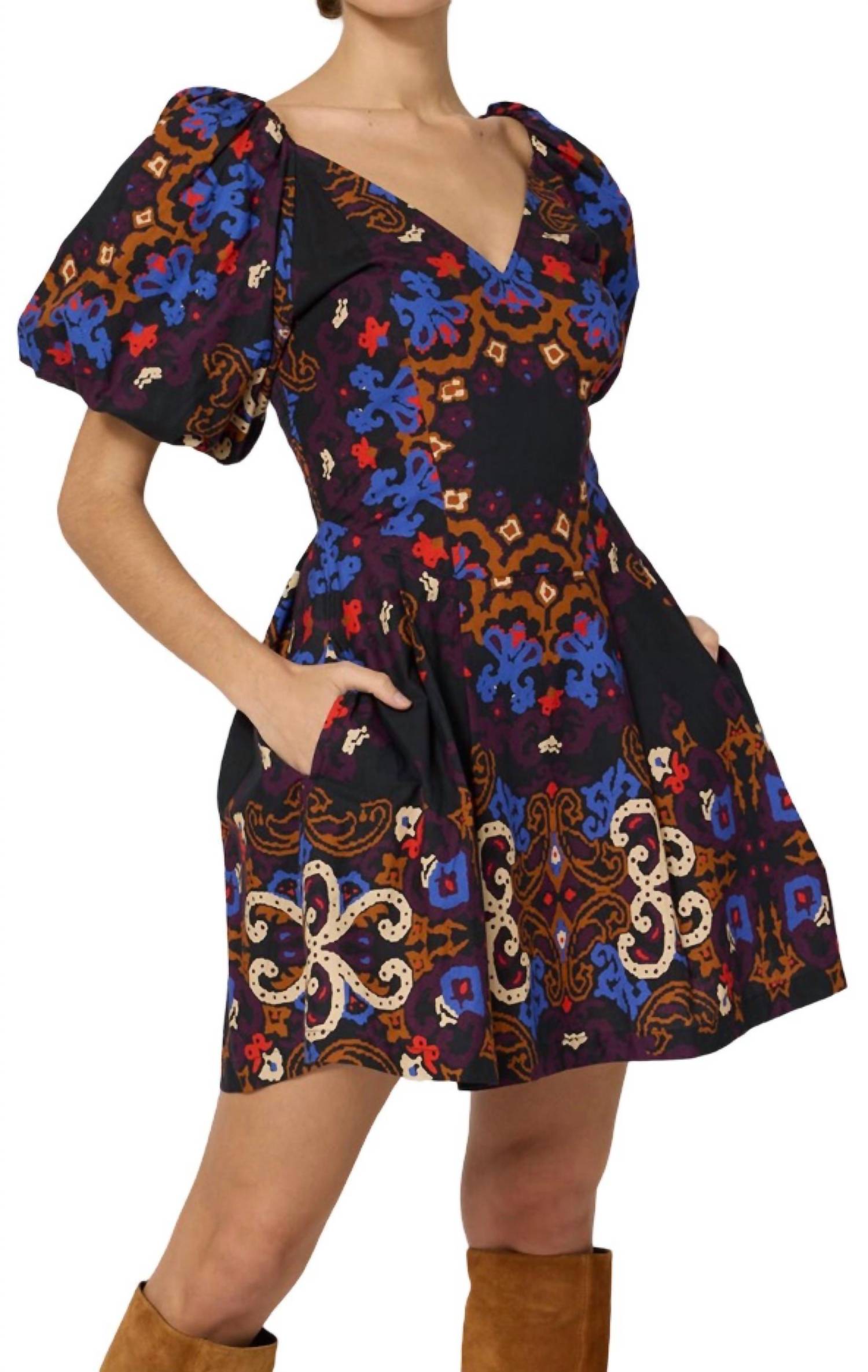 

Мини-платье Josette с принтом Venezia Cleobella, цвет venezia print