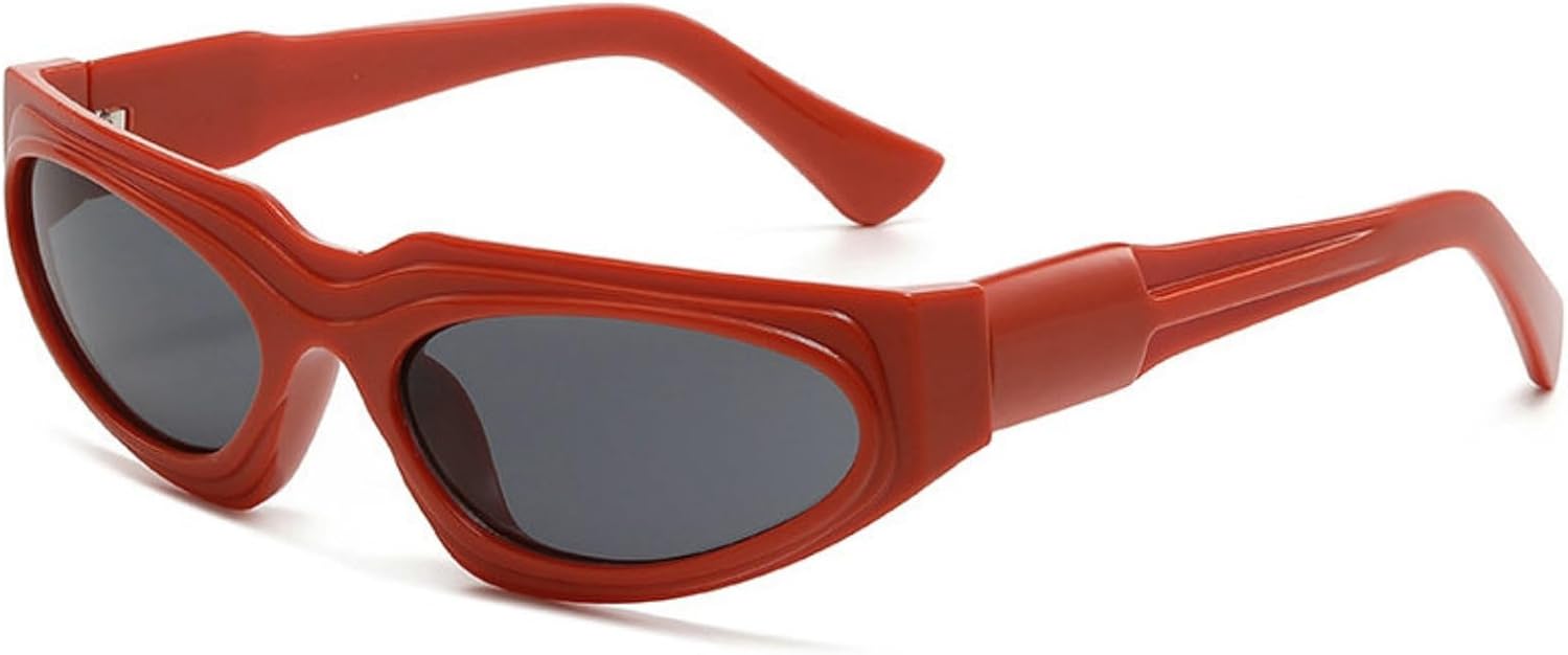 

Willochra Винтажные большие квадратные солнцезащитные очки в стиле Y2K для мужчин, модные прямоугольные солнцезащитные очки для женщин, панк, черные очки для активного отдыха, C2